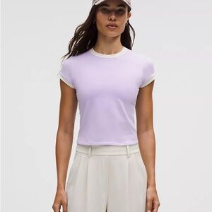 Lululemon Organic Cotton Ringer Baby Tee